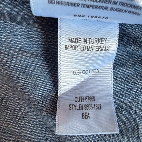 Citizens of Humanity Ambrose Denim Bea Crop Shirt - Picture 4 of 9